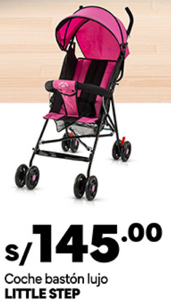 Plaza Vea LITTLE STEP Coche bastón lujo oferta