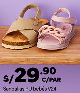 Plaza Vea Sandalias PU bebés V24 oferta