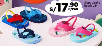 Plaza Vea Slaps diseño bebés V24 oferta