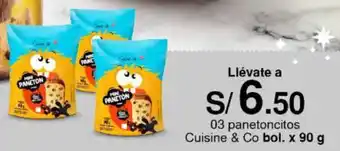 Metro Panetoncitos Cuisine & Co bol. x 90 g oferta