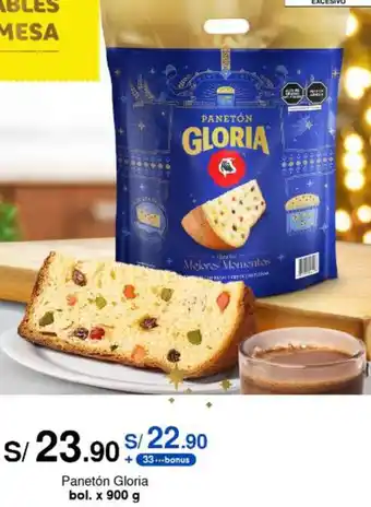Metro Panetón Gloria bol. x 900 g oferta