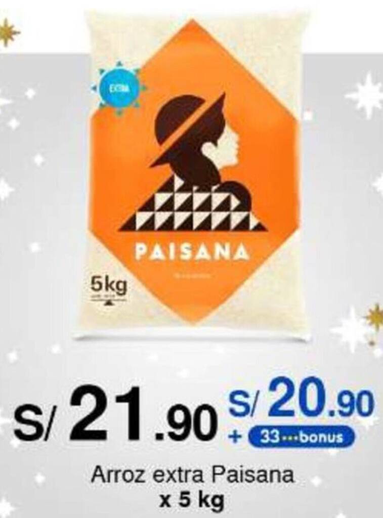 Metro Arroz extra Paisana x 5 kg oferta