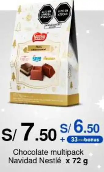 Metro Chocolate multipack Navidad Nestlé x 72 g oferta