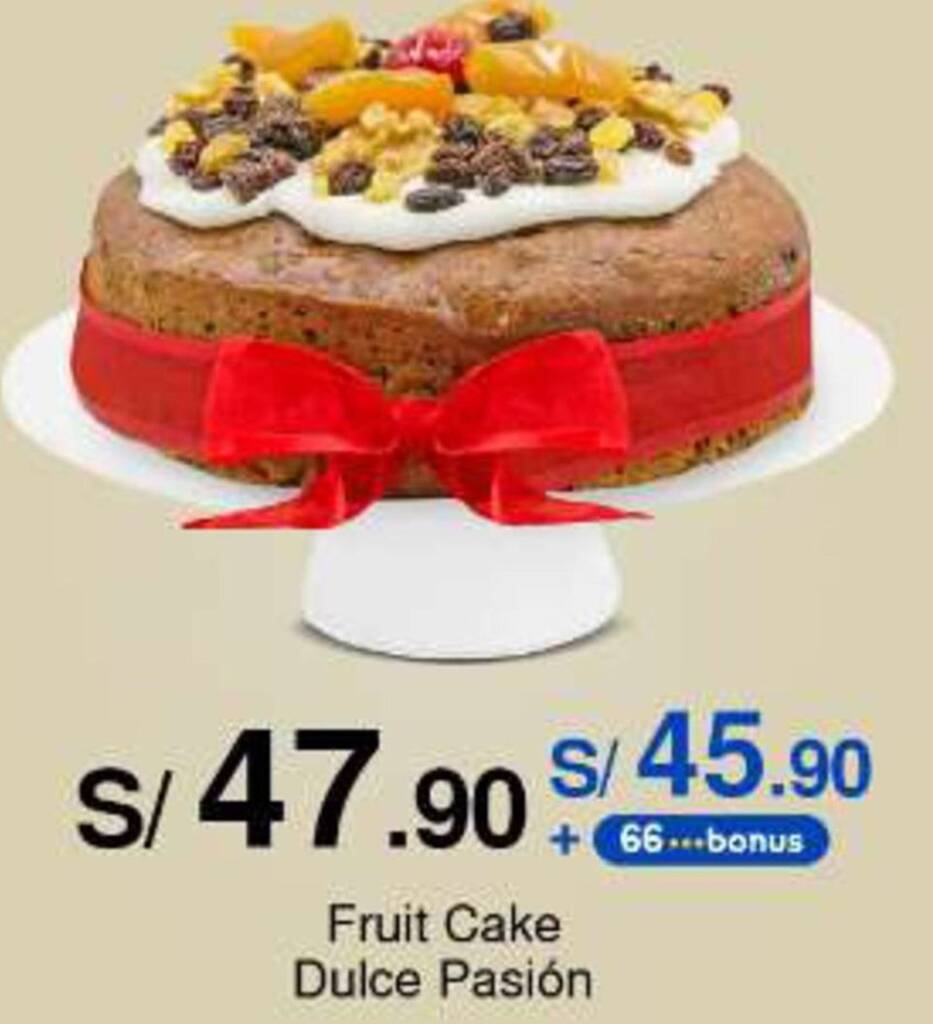 Metro Fruit Cake Dulce Pasión oferta