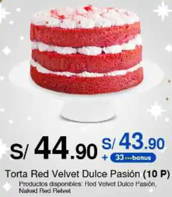 Metro Torta Red Velvet Dulce Pasión oferta
