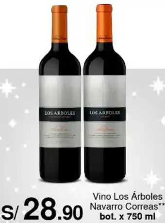 Metro Vino Los Árboles Navarro Correas bot. x 750 ml oferta