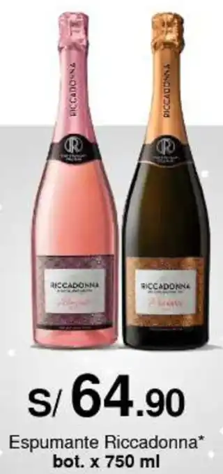 Metro Espumante Riccadonna bot. x 750 ml oferta