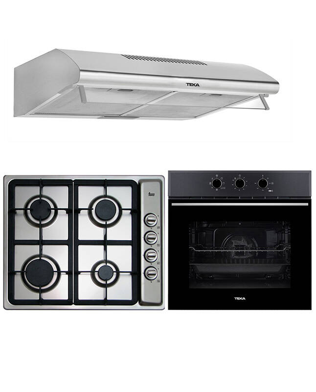 Tiendas EFE Tricombo teka cocina empotrable 60cm + campana tradicional cl610 + horno hsb 610 oferta