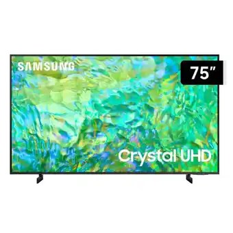 Tv samsung 75 led uhd 4k smart crystal 75cu8000