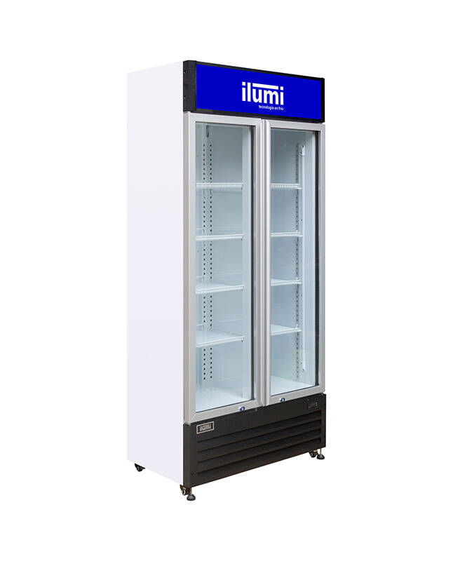 Tiendas EFE Cooler ilumi fan cooling 2 puertas de vidrio 550lt oferta