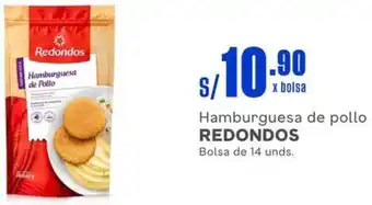 Makro Hamburguesa de pollo REDONDOS Bolsa de 14 unds. oferta