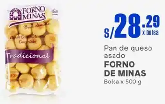 Makro Pan de queso asado FORNO DE MINAS Bolsa x 500 g oferta