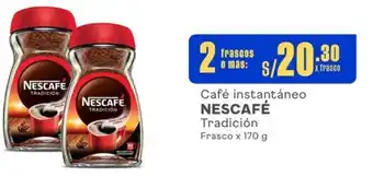 Makro Café instantáneo NESCAFÉ Tradición Frasco x 170 g x 2 frascos oferta