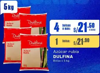 Makro Azúcar rubia DULFINA Bolsa x 5 kg x 4 bolsas oferta