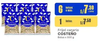Makro Frijol canario COSTEÑO Bolsa x 500 g x 6 bolsas oferta