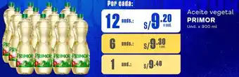 Makro Aceite vegetal PRIMOR Und. x 900 ml x 12 unds oferta