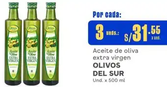 Makro Aceite de oliva extra virgen OLIVOS DEL SUR Und. x 500 ml x 3 unds oferta
