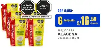 Makro Mayonesa ALACENA Doypack x 850 g x 6 doypacks oferta
