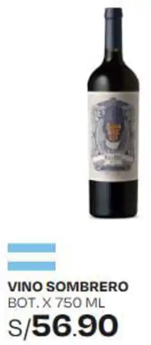 Wong VINO SOMBRERO BOT.X 750 ML oferta