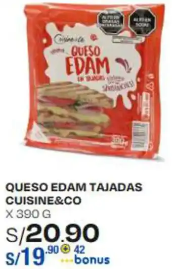 Wong QUESO EDAM TAJADAS CUISINE&CO x 390g oferta