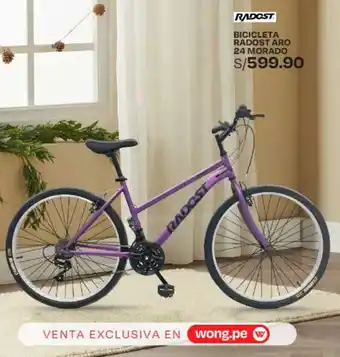 Wong BICICLETA RADOST ARO 24 MORADO oferta