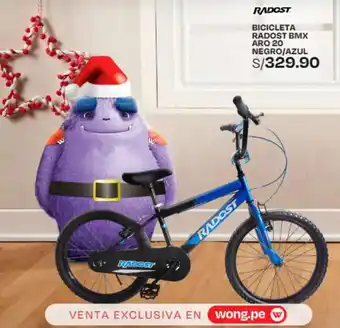 Wong BICICLETA RADOST BMX ARO 20 NEGRO/AZUL oferta