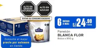 Makro Panetón BLANCA FLOR Bolsa x 900g x 6 bolsas oferta
