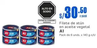 Makro Filete de atún en aceite vegetal A1 Pack de 6 unds. x 140 g c/U oferta