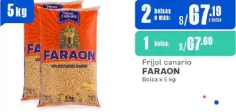 Makro Frijol canario FARAON Bolsa x 5 kg x 2 bolsas oferta