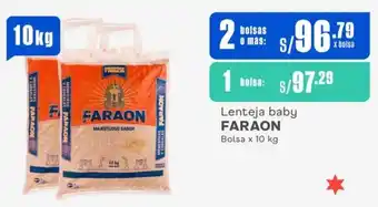 Makro Lenteja baby FARAON Bolsa x 10 kg x 2 bolsas oferta
