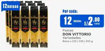 Makro Pastas DON VITTORIO Variedades Bolsa x 225/235/250 g x 12 bolsas oferta