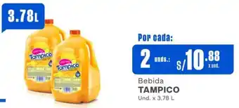 Makro Bebida TAMPICO Und. x 3.78 L x 2 unds oferta