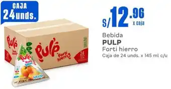 Makro Bebida PULP Forti hierro Caja de 24 unds. x 145 ml c/u oferta