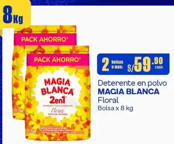 Makro Deterente en polvo MAGIA BLANCA Floral Bolsa x 8 kg x 2 bolsas oferta