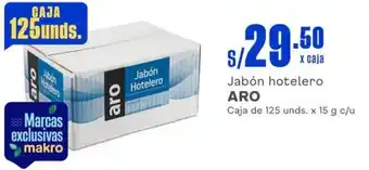 Makro Jabón hotelero ARO Caja de 125 unds. x 15 g c/u oferta