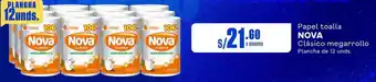 Makro Papel toalla NOVA Clásico megarrollo Plancha de 12 unds. oferta