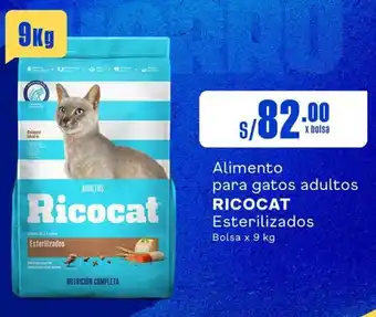 Makro Alimento para gatos adultos RICOCAT Esterilizados Bolsa x 9 kg oferta