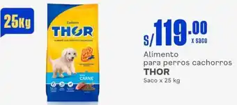 Makro Alimento para perros cachorros THOR Saco x 25 kg oferta