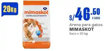 Makro Arena para gatos MIMASKOT Saco x 20 kg oferta