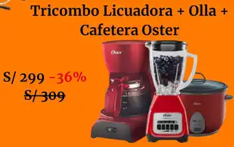 Falabella Tricombo Licuadora + Olla + Cafetera Oster oferta