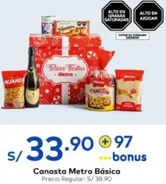 Metro Canasta Metro Básica oferta