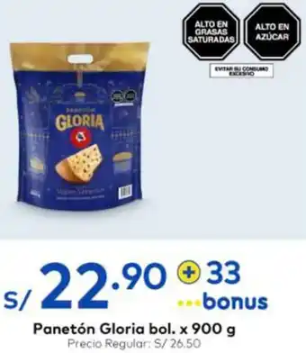 Metro Panetón Gloria bol. x 900g oferta