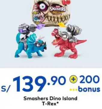 Metro Smashers Dino Island T-Rex oferta
