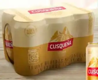 Metro Cerveza Cusqueña pack x 6 latas 355 ml c/u oferta