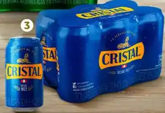 Metro Cerveza Cristal pack x 6 latas 355 ml c/u oferta