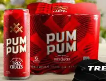Metro Cerveza de Maiz Pum Pum Tres Cruces pack x 6 latas 355 ml c/u oferta