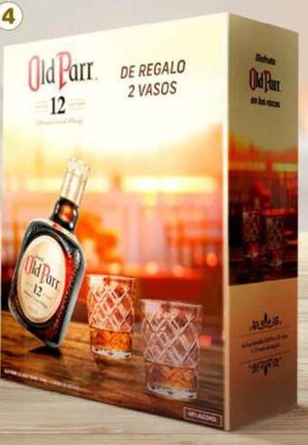 Metro Pack Whisky Old Parr 12 750 ml + 2 vasos oferta