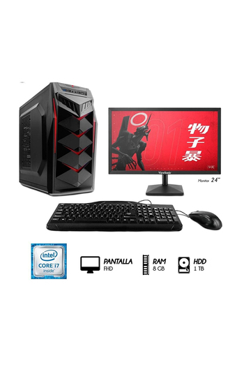 Tiendas EFE Desktop intel core i7 3.2 ghz monitor 24"; fhd ram 8gb disco 1tb oferta