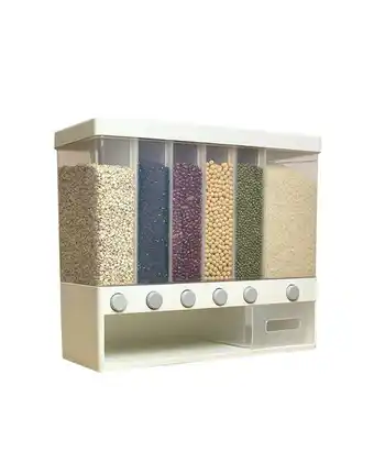 Tiendas EFE Dispensador de granos 6 compartimientos oferta