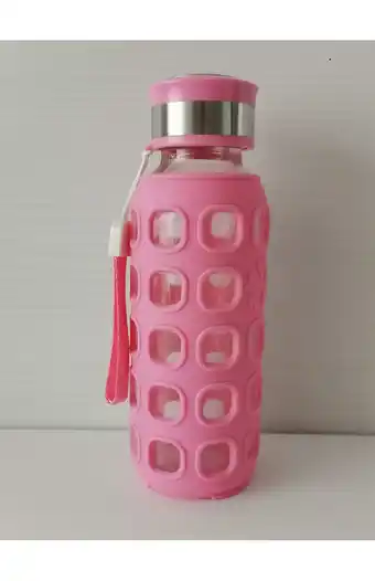 Tiendas EFE Tomatodo de vidrio 300 ml rosado oferta